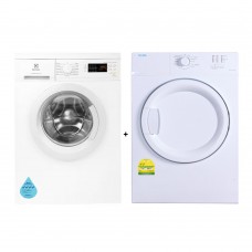 (Bundle) Electrolux EWF8025DGWA UltimateCare 300 Front Load Washing Machine (8kg) + Elba EBD750V Air Vented Dryer (7kg)